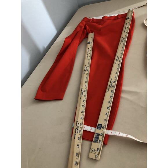 J. Crew Minnie Junior Size 0 Coral Pants Flat Front Clueless Preppy Office Siren - Picture 5 of 6